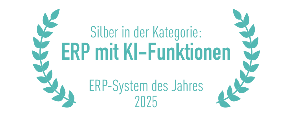 Silber: ERP mit KI-Funktionen, ERP-System des Jahres 2025